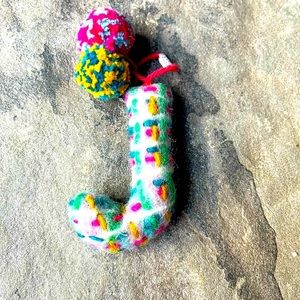 Felted Monogram Ornament